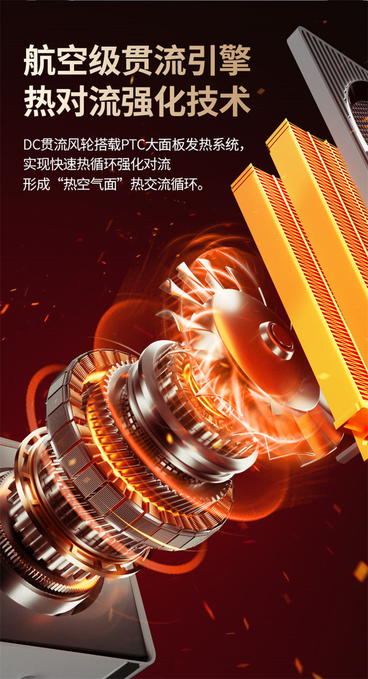 Mini Space Heater, Lightweight PTC Ceramic Fast Heating 500W Energy Efficient for Indoor Use, Overheating & 45° Tip - Over Protection, Portable Desk Electric Heaters for Office 迷你空间加热器,轻质 PTC 陶瓷快速加热 500W,室内使用节能,过热和 45° 翻倒保护,便携式办公桌电加热器 - 电暖器 - Zhongshan Star Trade