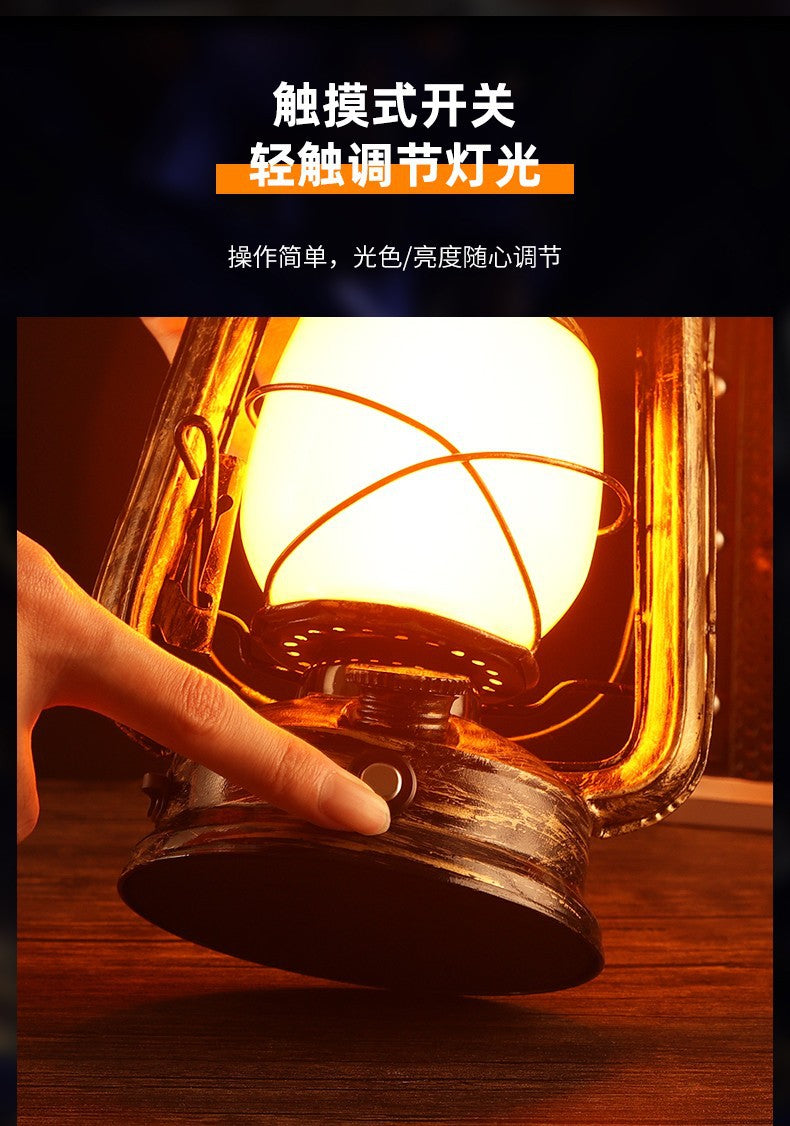 LED lamp decoration desk lamp creative retro horse lamp night lamp restaurant camping lamp ambient lamp bar lamp led灯装饰台灯创意复古马灯小夜灯餐厅露营灯氛围灯酒吧台灯 - 太阳能LED露营灯 - Zhongshan Star Trade