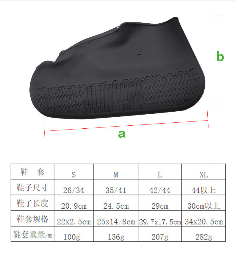 Shoe Covers Waterproof Reusable Foldable Not-Slip Rain Shoe Covers with Zipper,Shoe Protectors Overshoes Rain Galoshes for Kids Men and Women