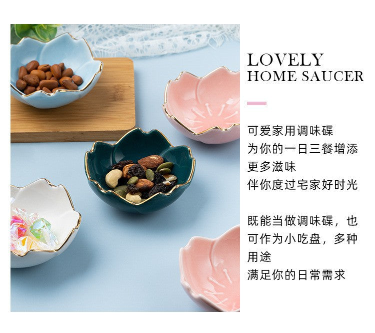 Ceramic sauce plates, seasoning plates, sushi soy sauce dipping sauce, dessert bowls, appetizer plates, kitchen and home dinner plates 陶瓷酱盘、调味盘、寿司酱油蘸酱、甜点碗、开胃菜盘、厨房家居餐盘 - 日式餐具 - Zhongshan Star Trade