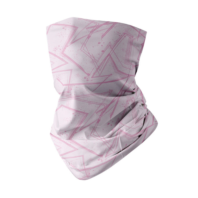 Outdoor neck coverings, cold sports scarves, thin magic headscarves, ice silk sun protection face masks, men's and women's running sun protection face towels