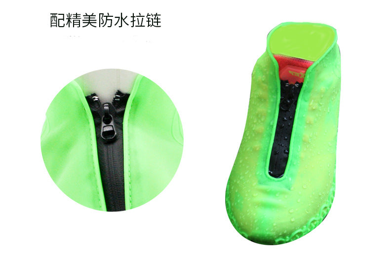 Shoe Covers Waterproof Reusable Foldable Not-Slip Rain Shoe Covers with Zipper,Shoe Protectors Overshoes Rain Galoshes for Kids Men and Women