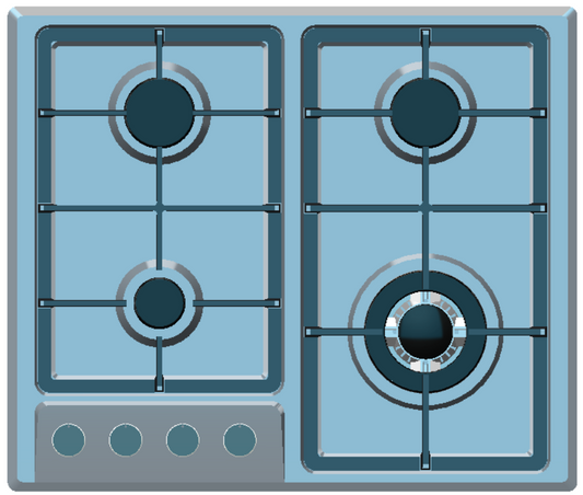 SJ - 19LB /SJ - 19R Stainless steel built - in 4 - hole gas stove stand for household multi - burner natural gas stove SJ - 19LB /SJ - 19R 不锈钢嵌入式四眼燃气灶架 家用多灶头天然气炉灶 - 炉架 - Zhongshan Star Trade - SJ - 19R - 1.4KG