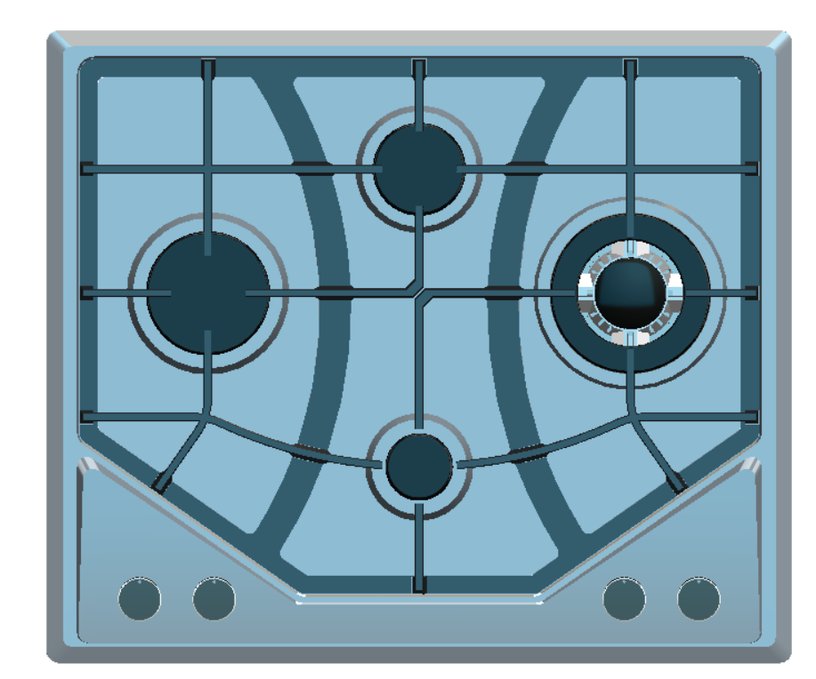 SJ - 44L/SJ - 44R/SJ - 44M Stainless steel built - in 4 - hole gas stove stand for household multi - burner natural gas stove SJ - 44L/SJ - 44R/SJ - 44M 不锈钢嵌入式四眼燃气灶架 家用多灶头天然气炉灶 - 炉架 - Zhongshan Star Trade - SJ - 44R - 4KG