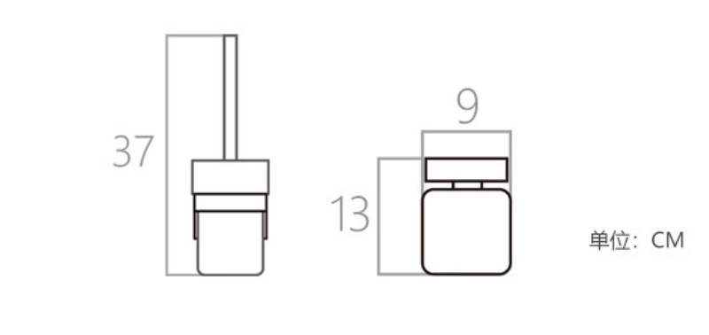 Toilet cleaning brush, toilet brush holder, wall-mounted stainless steel toilet brush storage rack, bathroom cleaning brush