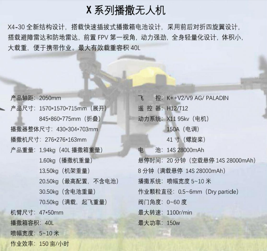 X Series seeding drones