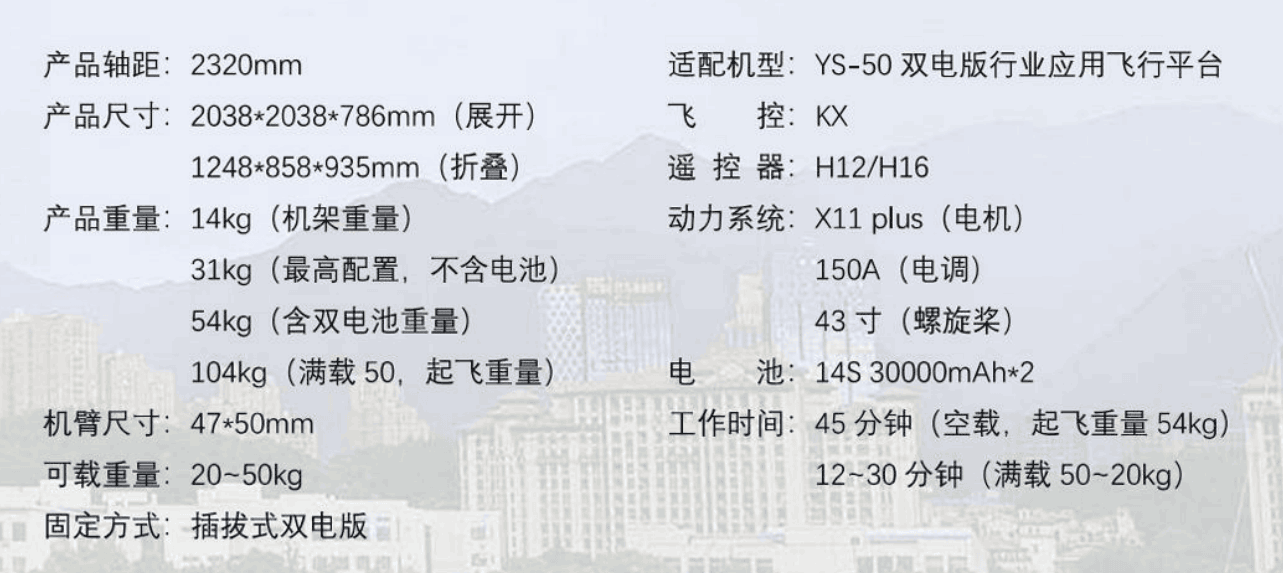 YS Series Industry Application Unmanned Aerial Vehicles (Customized Models) Zhongshan Star Trade