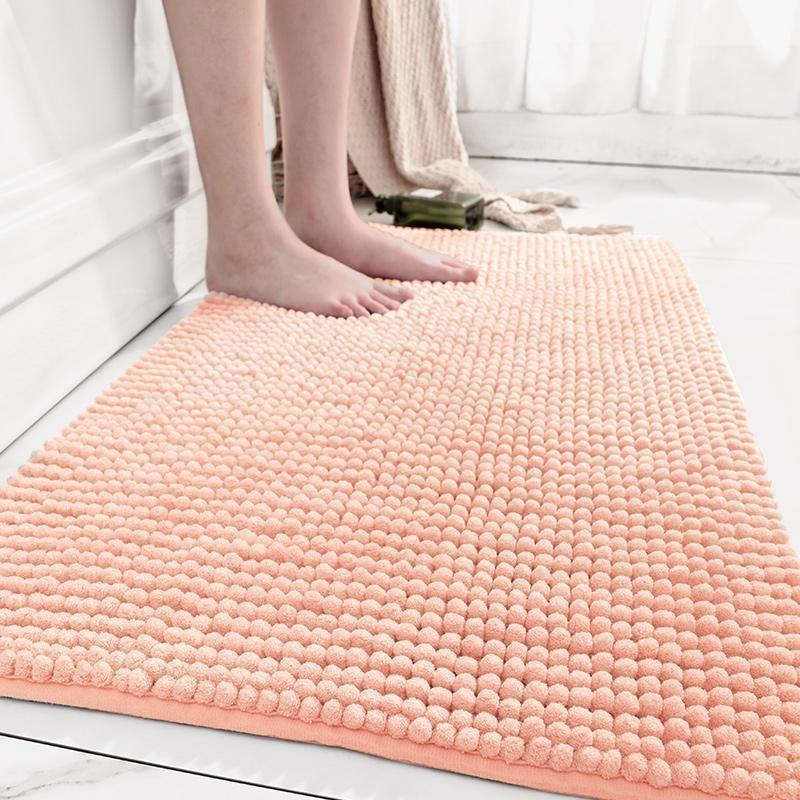 Chenille floor MATS, bathroom floor MATS, strong water absorption, simple home toilet door anti-slip MATS, quick-drying Zhongshan Star Trade