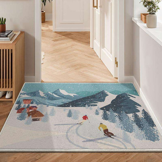 Chenille floor MATS, bathroom floor MATS, strong water absorption, simple home toilet door anti-slip MATS, quick-drying Zhongshan Star Trade