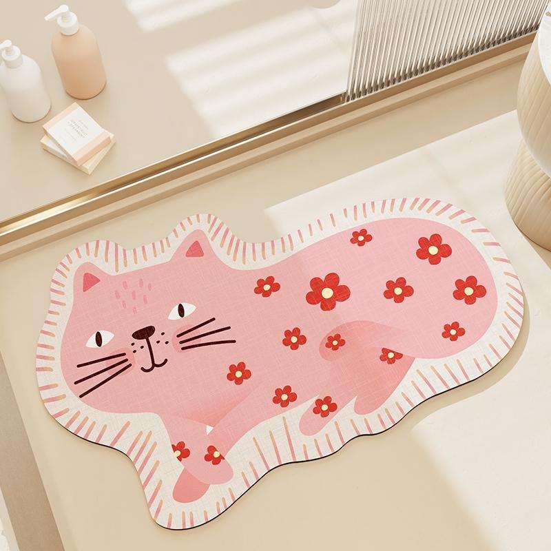 Floor mat bathroom strong water-absorbing toilet quick-drying carpet non-slip pad home simple technology plush foot mat Zhongshan Star Trade