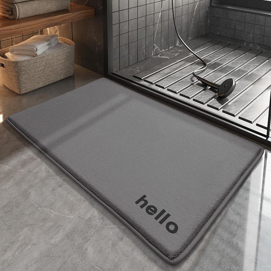 Memory foam mat, bathroom mat, household bathroom absorbent floor mat, shower room foot mat, quick-drying anti-slip mat