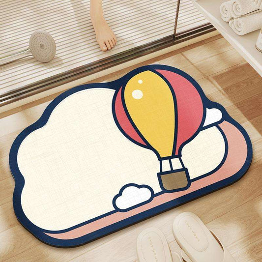 Floor mat bathroom strong water-absorbing toilet quick-drying carpet non-slip pad home technology plush foot mat - Image 2