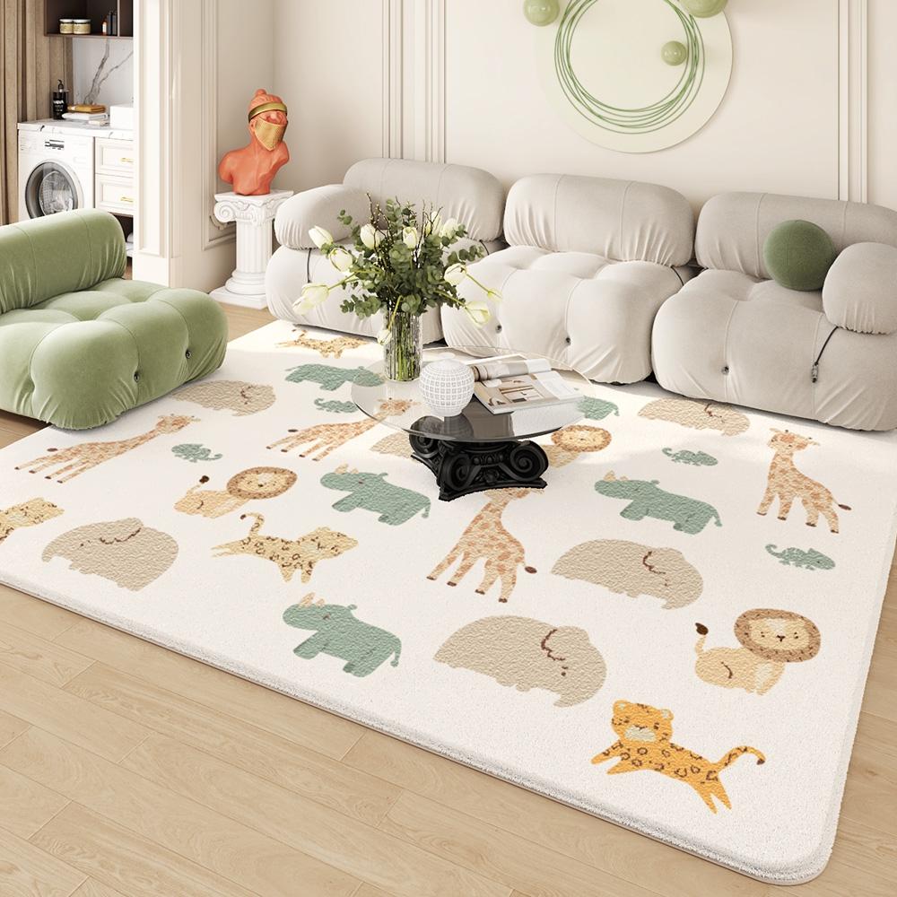 Lamb fleece floor MATS, no-wash, easy-to-clean carpets for the living room, fully covered sofa cushions and floor MATS