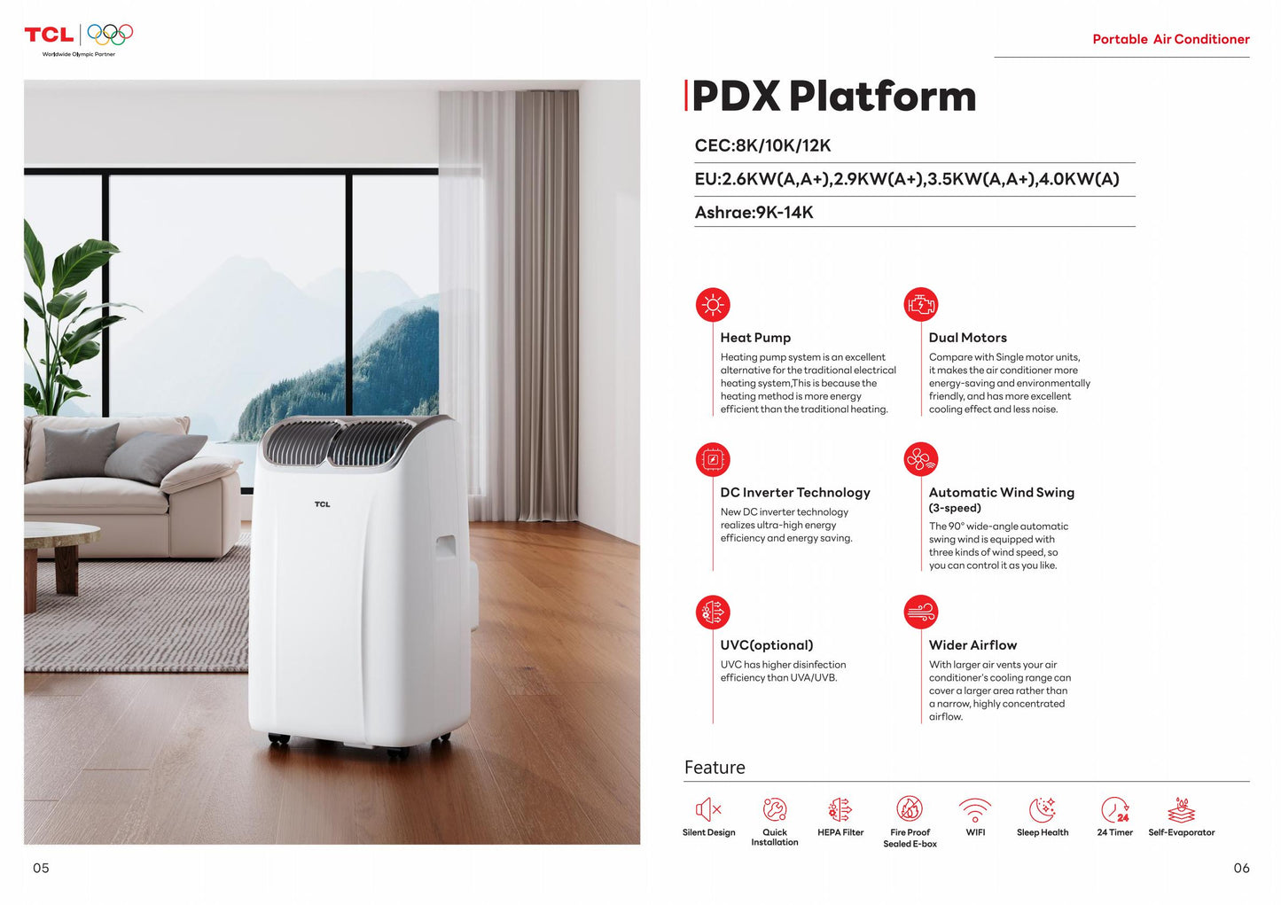 TCL PDX Platform mobile air conditioner