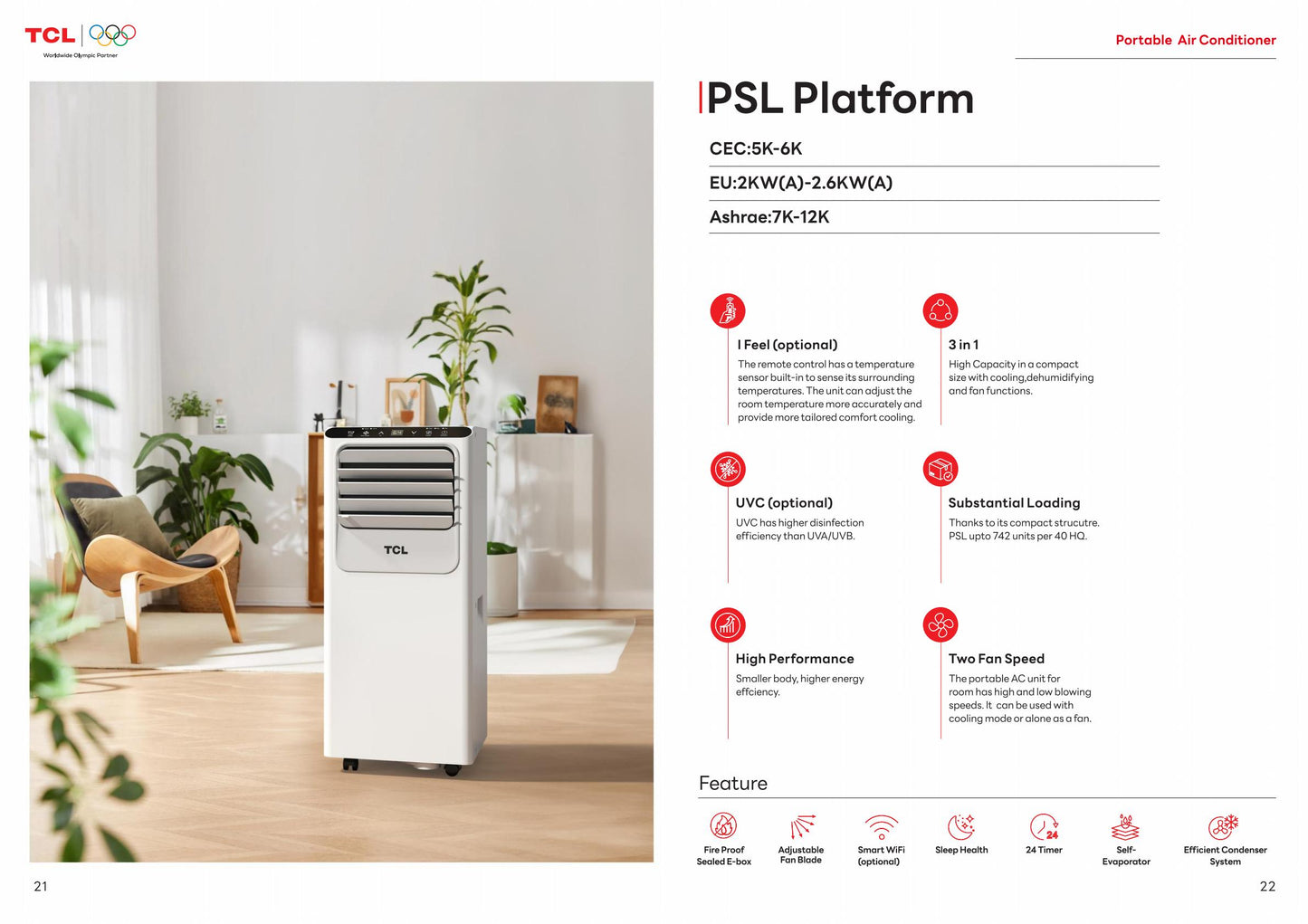 TCL PSL Platform mobile air conditioner
