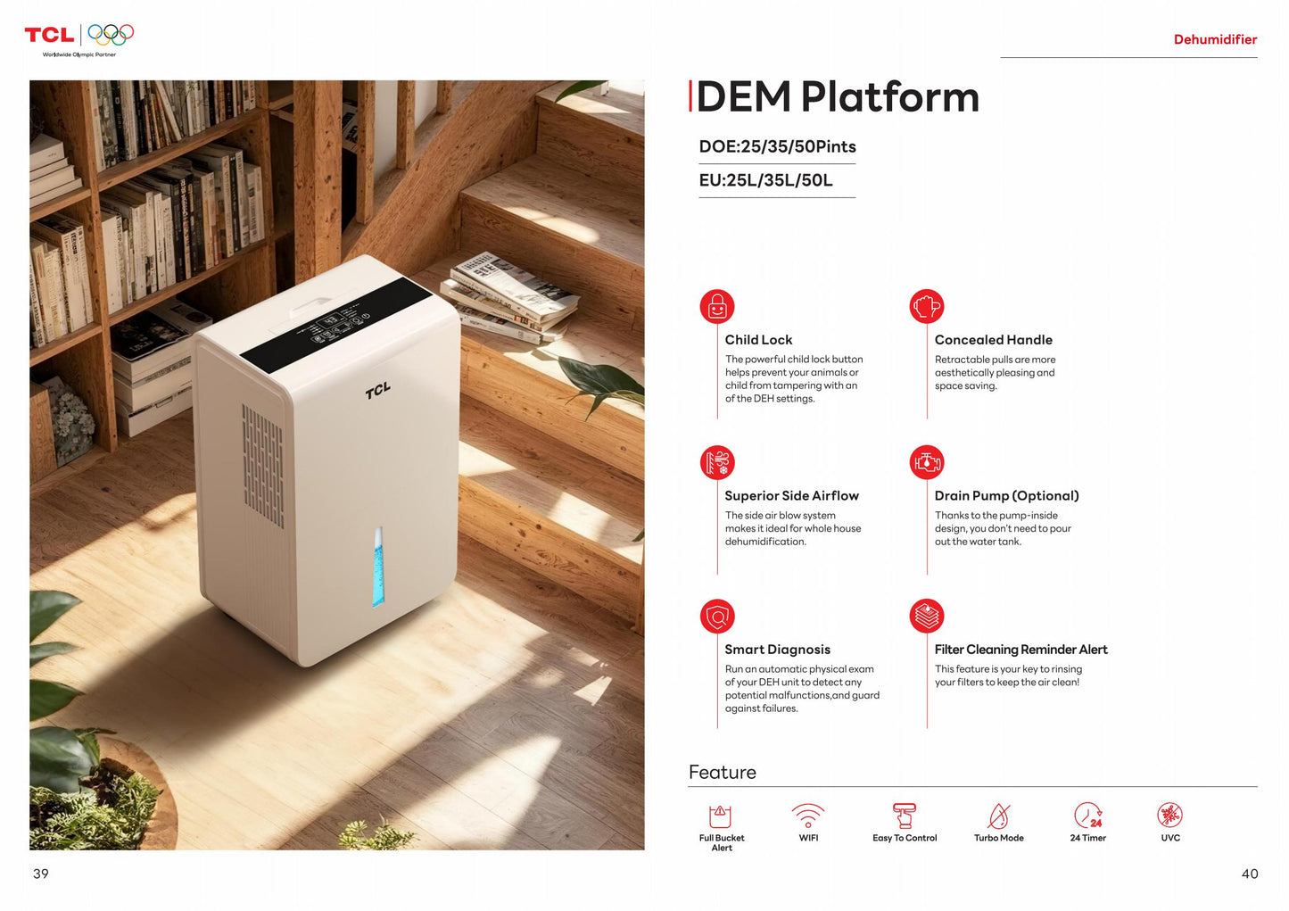 TCL DEM Platform dehumidifier