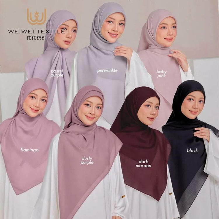 Solid-color headscarf  纯色头巾