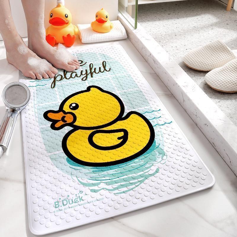 Genuine Little Yellow Duck eco-friendly PVC anti-slip mat, home shower floor mat, suction cup massage mat, draining foot mat