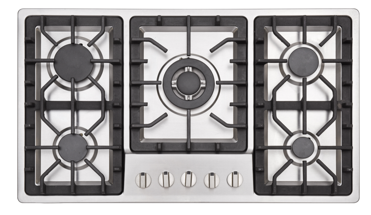 08011 - B/08012 - B   Stainless steel built - in five - hole gas stove stand for household multi - burner natural gas stove     08011 - B/08012 - B  不锈钢嵌入式五眼燃气灶架 家用多灶头天然气炉灶 - 炉架 - Zhongshan Star Trade