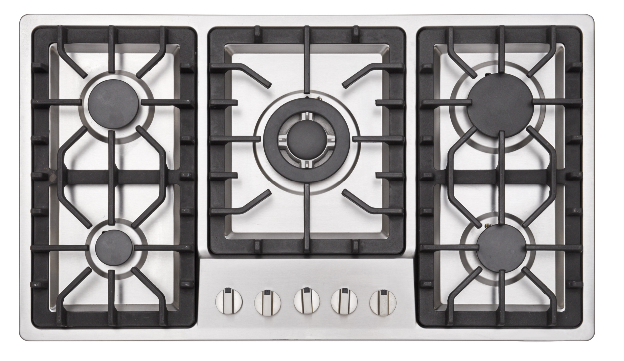 08011 - B/08012 - B   Stainless steel built - in five - hole gas stove stand for household multi - burner natural gas stove     08011 - B/08012 - B  不锈钢嵌入式五眼燃气灶架 家用多灶头天然气炉灶 - 炉架 - Zhongshan Star Trade - 08012 - B