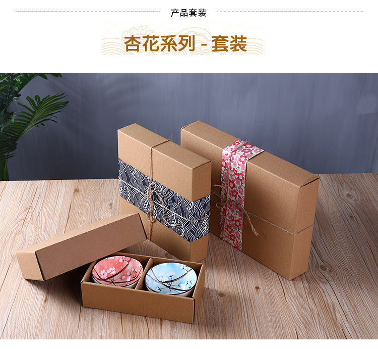 Ceramic rice bowls, cherry blossom bowl gift set, assorted colored tableware bowls, suitable for rice, cereal, noodles, soup, desserts, 6 - piece set (cherry blossom) 陶瓷饭碗 ，樱花碗礼品套装，什锦彩色餐具碗，用于米饭、麦片、面条、汤、甜点，6 件装（樱花） - 日式餐具 - Zhongshan Star Trade