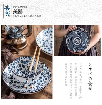 Ceramic rice bowls, cherry blossom bowl gift set, assorted colored tableware bowls, suitable for rice, cereal, noodles, soup, desserts, 6 - piece set (cherry blossom) 陶瓷饭碗 ，樱花碗礼品套装，什锦彩色餐具碗，用于米饭、麦片、面条、汤、甜点，6 件装（樱花） - 日式餐具 - Zhongshan Star Trade