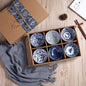 Ceramic rice bowls, cherry blossom bowl gift set, assorted colored tableware bowls, suitable for rice, cereal, noodles, soup, desserts, 6 - piece set (cherry blossom) 陶瓷饭碗 ，樱花碗礼品套装，什锦彩色餐具碗，用于米饭、麦片、面条、汤、甜点，6 件装（樱花） - 日式餐具 - Zhongshan Star Trade - 日式青花混6碗