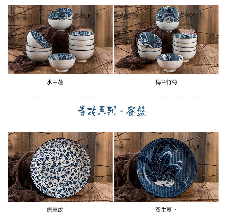 Ceramic rice bowls, cherry blossom bowl gift set, assorted colored tableware bowls, suitable for rice, cereal, noodles, soup, desserts, 6 - piece set (cherry blossom) 陶瓷饭碗 ，樱花碗礼品套装，什锦彩色餐具碗，用于米饭、麦片、面条、汤、甜点，6 件装（樱花） - 日式餐具 - Zhongshan Star Trade