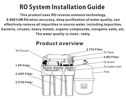 ReverseOsmosissystemHousehold water purifier RO reverse osmosis system water filter