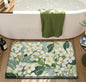 Floor mat - Flannel bathroom non-slip mat - Home bathroom thick sponge water-absorbing quick-drying foot mat