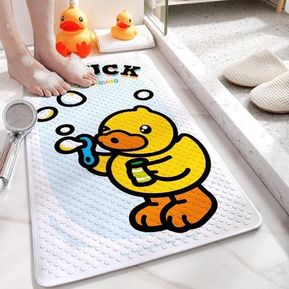 Genuine Little Yellow Duck eco-friendly PVC anti-slip mat, home shower floor mat, suction cup massage mat, draining foot mat