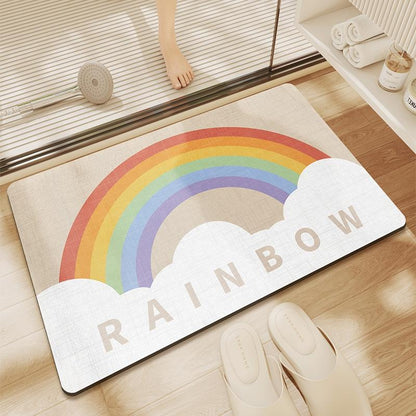 Floor mat bathroom strong water-absorbing toilet quick-drying carpet non-slip pad home technology plush foot mat