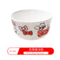 Genuine Sanrio Hello Kitty children's melamine tableware, high appearance level plates, cartoon bowls, plates, cups and tableware 正版三丽鸥凯蒂猫儿童密胺餐具高颜值餐盘卡通碗盘子杯子餐具 - 日式餐具 - Zhongshan Star Trade - 凯蒂猫深碗KT - 552