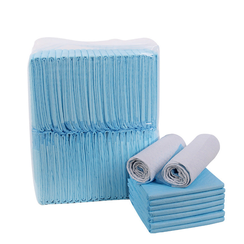 Pet urine pad, urine diaper, dog urine pad, thickened bamboo charcoal back adhesive water-absorbing disposable diaper - Image