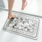 Natural diatom mud bathroom floor mat, strong water absorption, household anti-slip mat, quick-drying foot mat