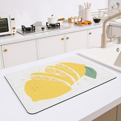 Draining mat, kitchen tabletop heat insulation coaster, dining table absorbent and anti-slip mat
