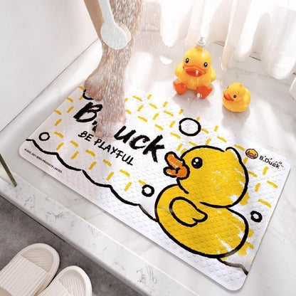 Genuine Little Yellow Duck eco-friendly PVC anti-slip mat, home shower floor mat, suction cup massage mat, draining foot mat