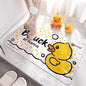 Genuine Little Yellow Duck eco-friendly PVC anti-slip mat, home shower floor mat, suction cup massage mat, draining foot mat