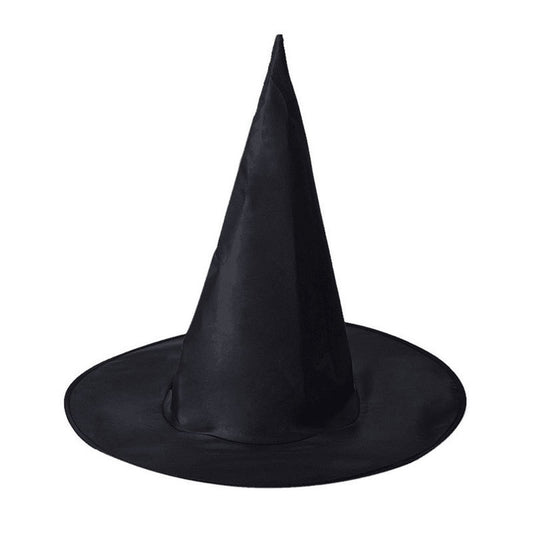Halloween hat, black Oxford cloth wizard hat, makeup costume props, Harry Potter magic witch hat 万圣节帽子黑色牛津布巫师帽化妆服饰道具哈利波特魔法女巫巫婆帽 - 万圣节装饰品 - Zhongshan Star Trade - 巫师帽L码38*36cm