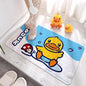 Genuine Little Yellow Duck eco-friendly PVC anti-slip mat, home shower floor mat, suction cup massage mat, draining foot mat