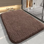 Home bathroom thickly-textured plush floor mat, strong water absorption, quick drying, anti-slip mat, plush mat