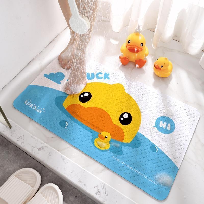 Genuine Little Yellow Duck eco-friendly PVC anti-slip mat, home shower floor mat, suction cup massage mat, draining foot mat