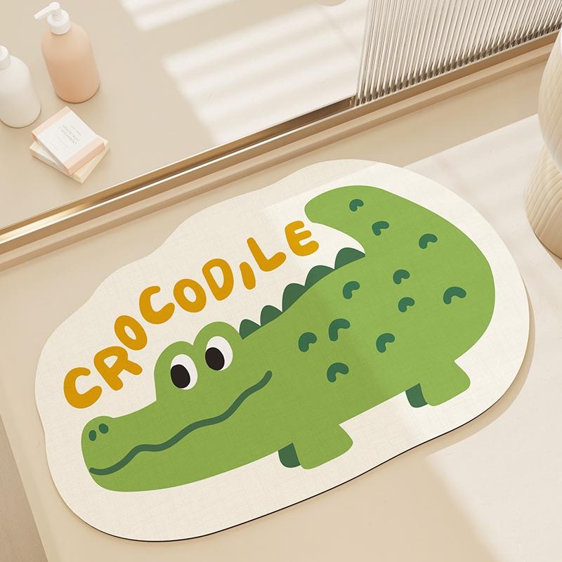 Floor mat bathroom strong water-absorbing toilet quick-drying carpet non-slip pad home simple technology plush foot mat