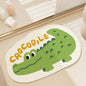 Floor mat bathroom strong water-absorbing toilet quick-drying carpet non-slip pad home simple technology plush foot mat