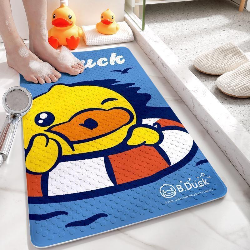 Genuine Little Yellow Duck eco-friendly PVC anti-slip mat, home shower floor mat, suction cup massage mat, draining foot mat