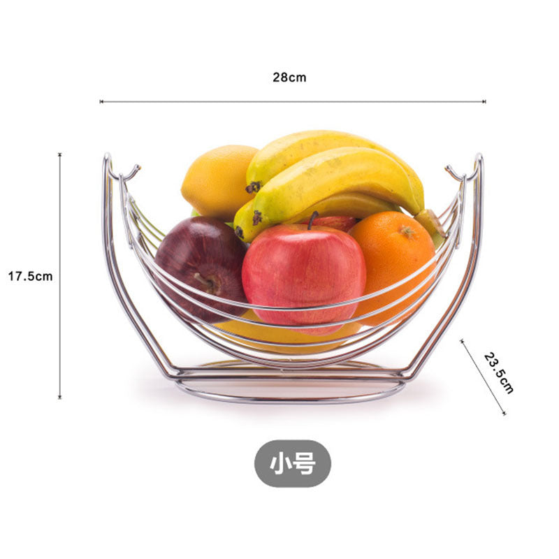European-style creative ironwork fruit basket, household swing fruit basket, detachable exquisite iron wire basket, snack basket, storage basket