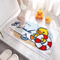 Genuine Little Yellow Duck eco-friendly PVC anti-slip mat, home shower floor mat, suction cup massage mat, draining foot mat