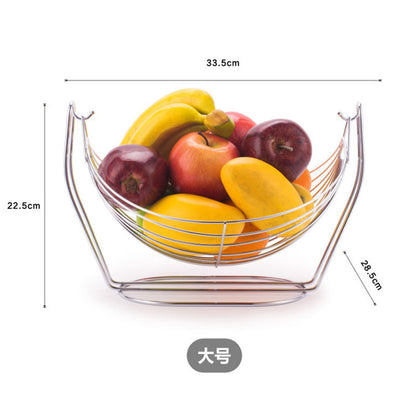 European-style creative ironwork fruit basket, household swing fruit basket, detachable exquisite iron wire basket, snack basket, storage basket