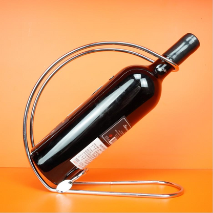 European Style Wine Bottle Rack Stainless Steel Creative Red Wine Rack Simple Home Living Room Display Wine Rack Wine Rack Ornaments
