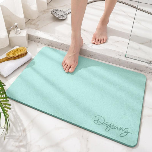 Natural diatom mud bathroom floor mat, strong water absorption, household anti-slip mat, quick-drying foot mat